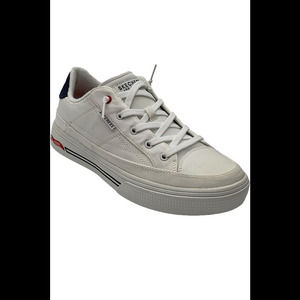 Skechers White and Red Sneakers Arch Fit